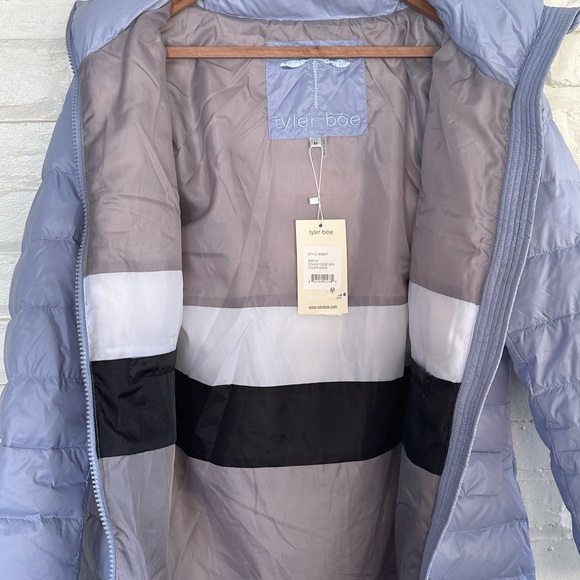 tyler boe down jacket ladies size M in dove (light blue) NWT - Picture 3 of 4